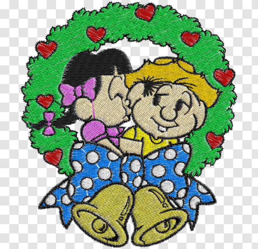 Floral Design Chuck Billy Smudge Embroidery Character - Christmas Transparent PNG