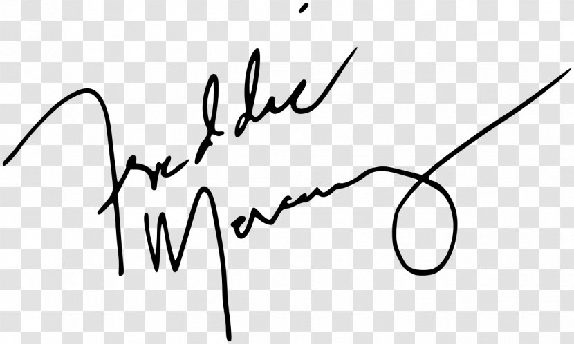 Tribute: Freddie Mercury Queen Autograph Innuendo A Night At The Opera - Silhouette Transparent PNG
