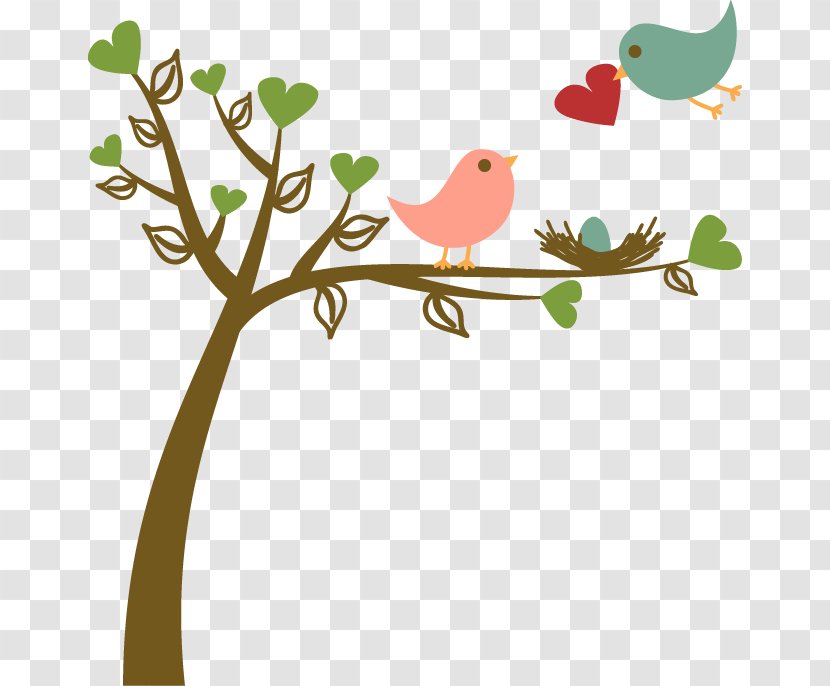Rosy-faced Lovebird Wedding Invitation Yellow-collared - Hummingbird - Hand-drawn Cartoon Bird Tree Pattern Transparent PNG