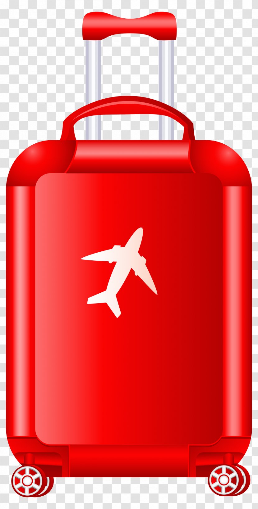 Suitcase Baggage Royalty-free Clip Art - Red Trolley Clipart Image Transparent PNG