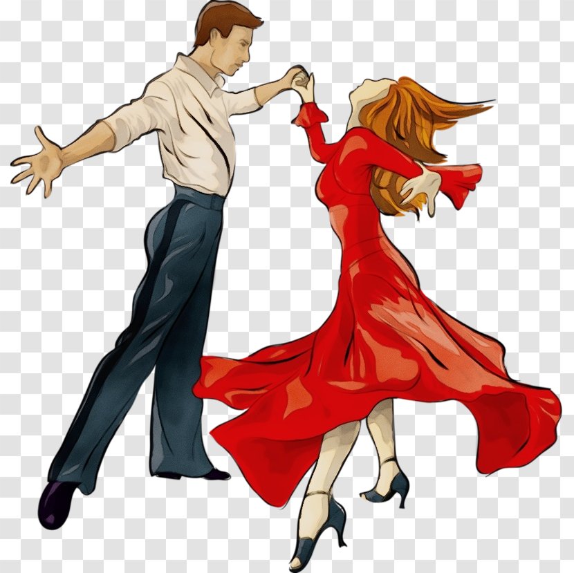 Tango Dance Ballroom Latin Performing Arts - Cartoon Salsa Transparent PNG