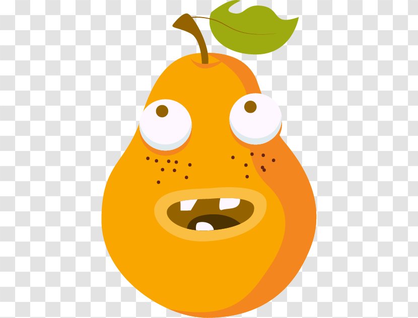 European Pear Orange - Creative Pears Transparent PNG