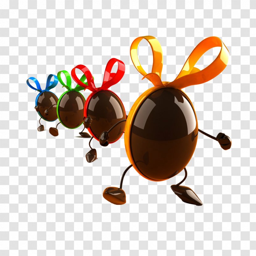 Easter Egg Wallpaper - Insect - Cartoon Brown Chocolate Beans Transparent PNG