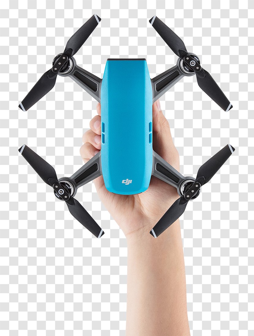Mavic Pro DJI Spark Blue Unmanned Aerial Vehicle - Fly - Mirrorless Transparent PNG