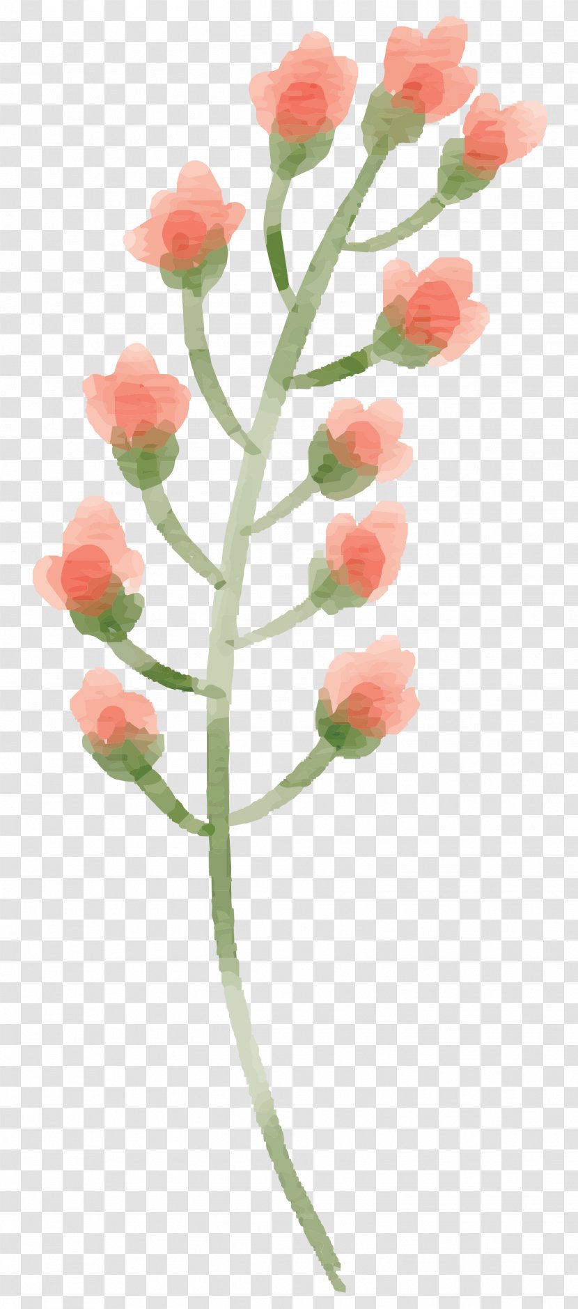Floral Design Watercolour Flowers Watercolor Painting Clip Art - Flowering Plant - Thank You Transparent PNG