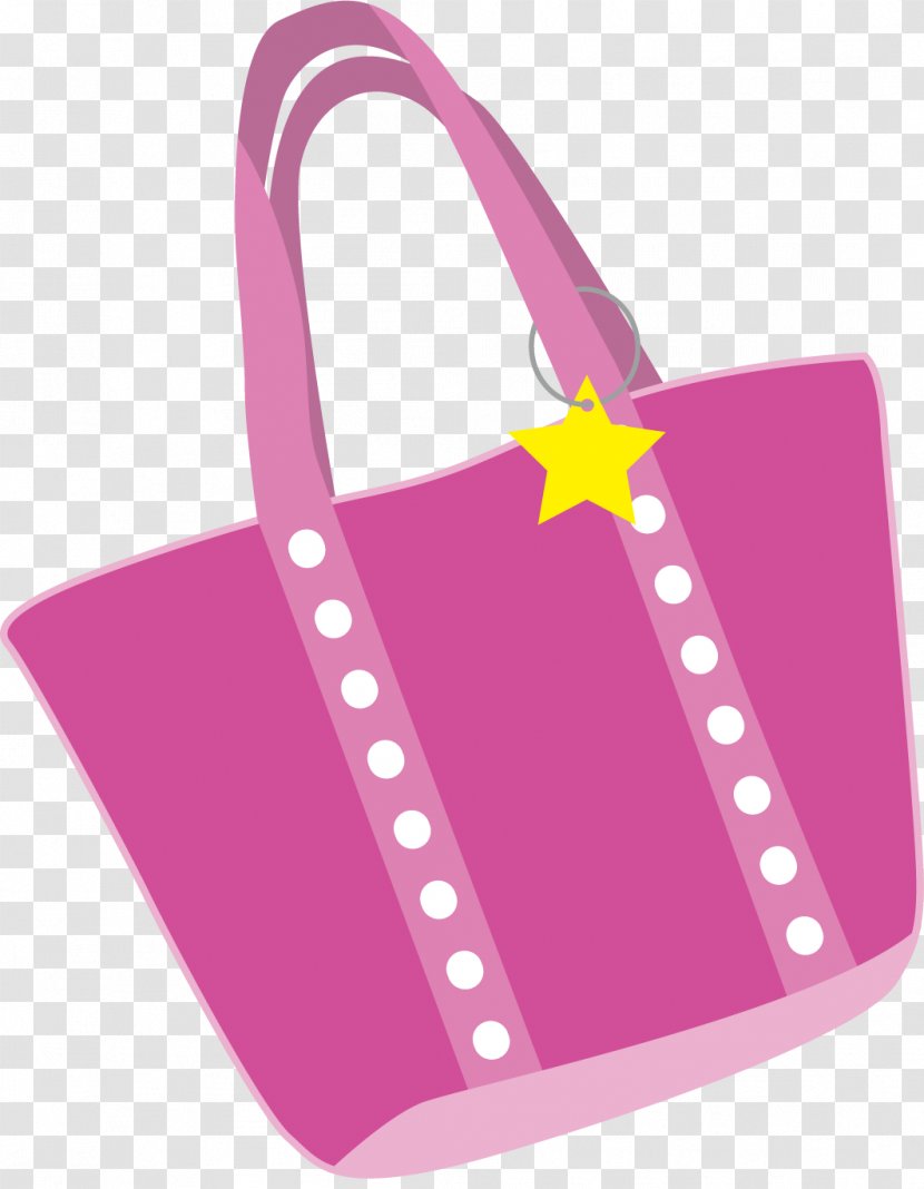 Woman Tote Bag Clipart. - Pink M - Magenta Transparent PNG