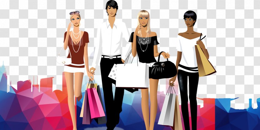 Shopping Animation Woman - Recruiter - Men And Women Transparent PNG