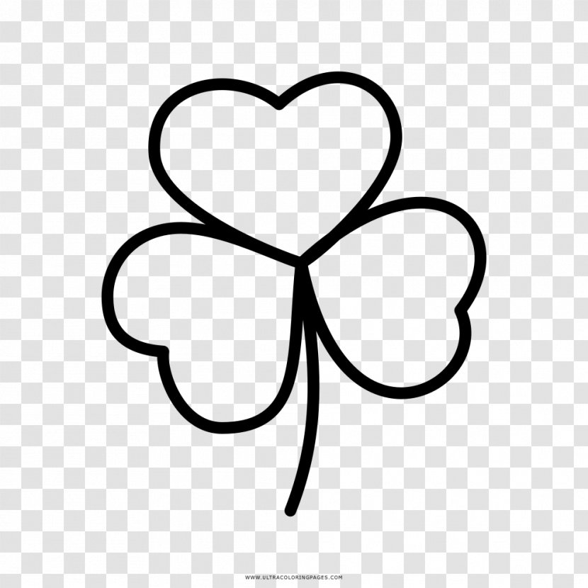 Four-leaf Clover Drawing Coloring Book - Watercolor Transparent PNG
