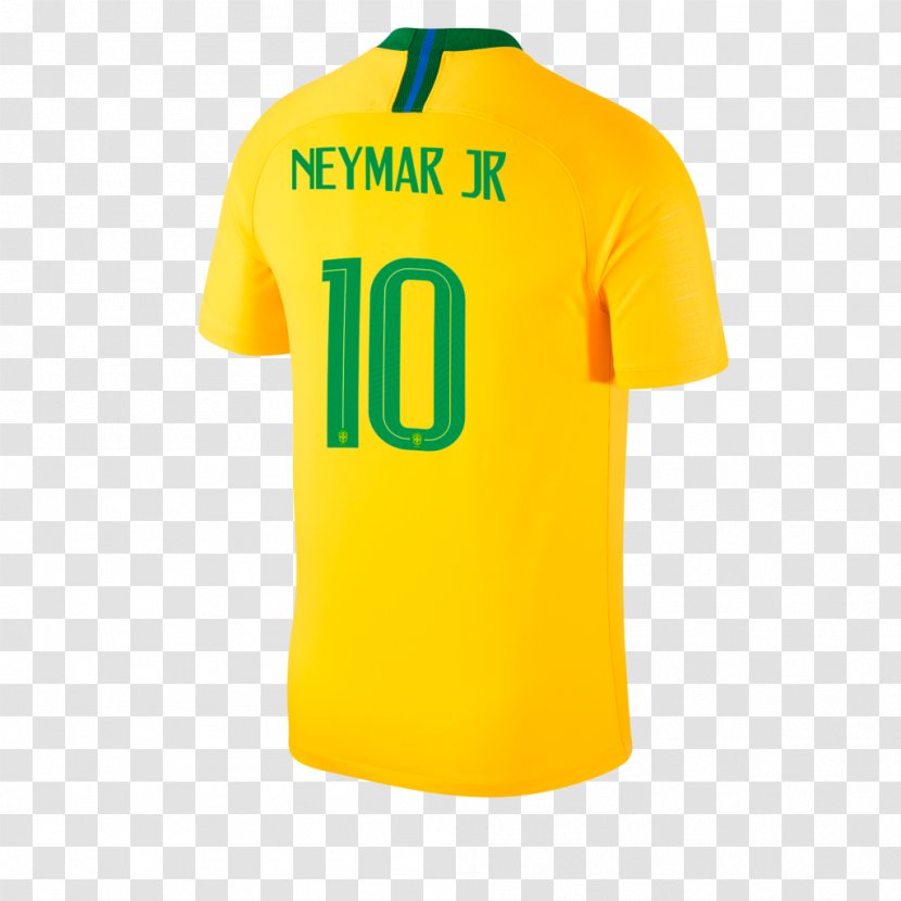 Brazil National Football Team T-shirt 2018 World Cup Sports Fan Jersey - Uniform Transparent PNG