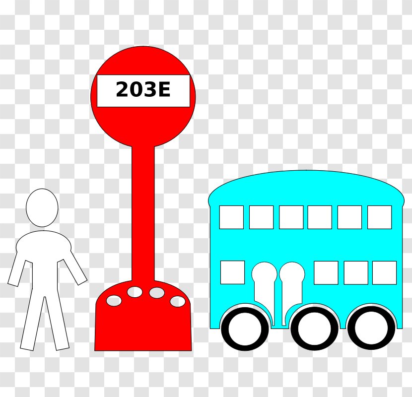 Bus Interchange Stop Clip Art - Text Transparent PNG