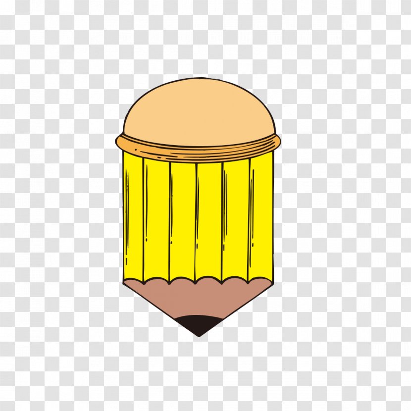 Paper Pencil Yellow - Table - Graphics Transparent PNG