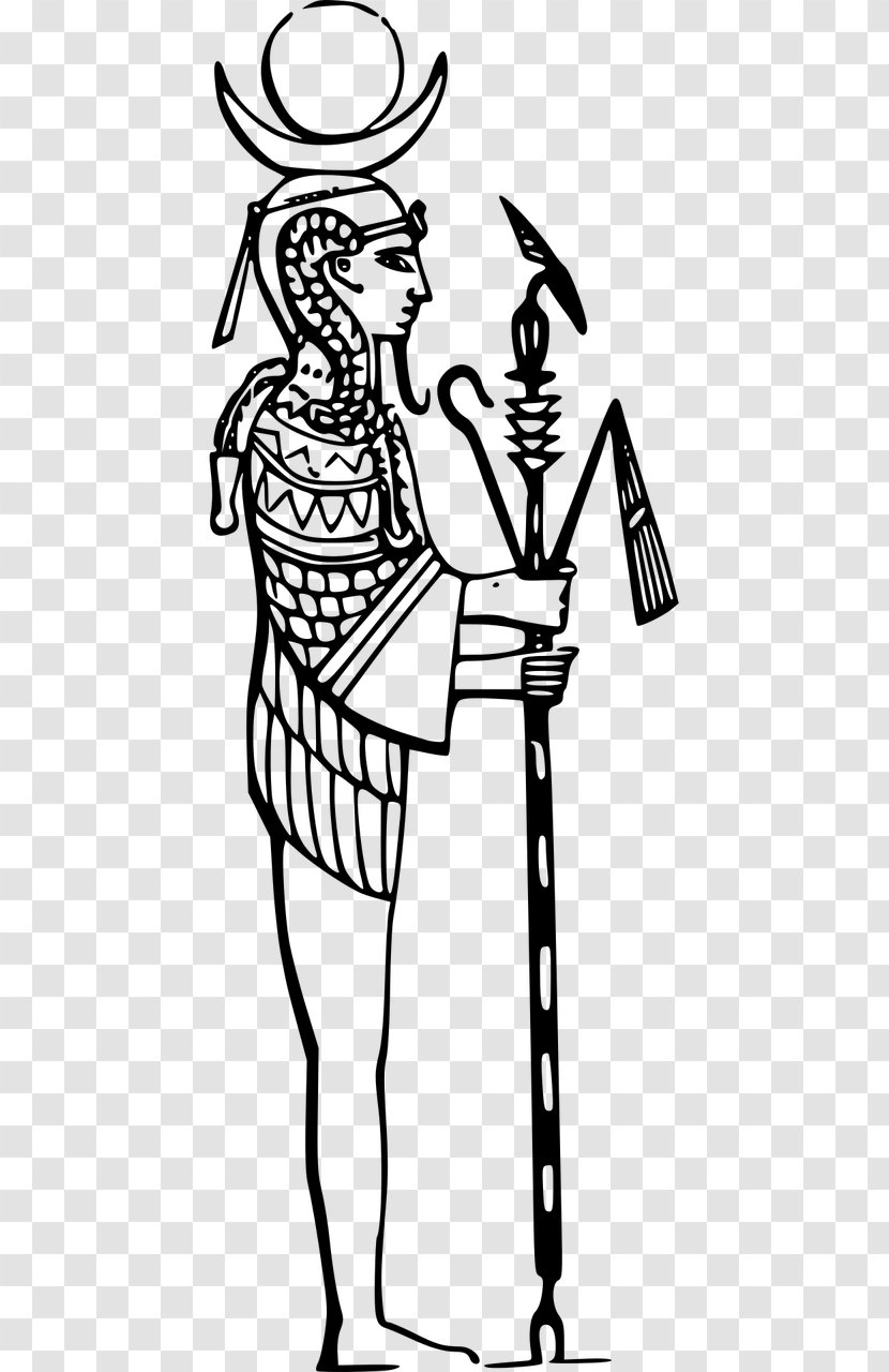 Ancient Egypt Amen God Clip Art - Neck - Egyptian Statue Transparent PNG