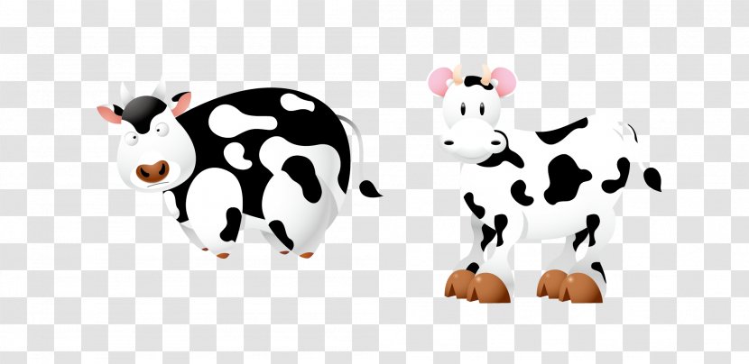 Dairy Cattle Euclidean Vector - Like Mammal - Cow Material Transparent PNG