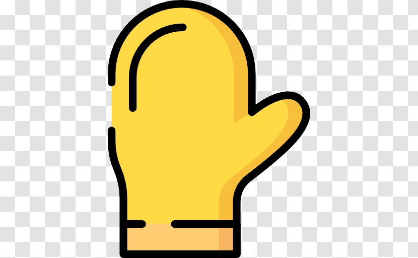 Clip Art Thumb Line - Symbol - Yellow Transparent PNG