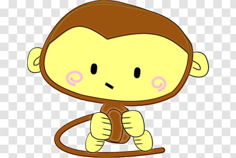 Monkey Cartoon - Child Smile Transparent PNG