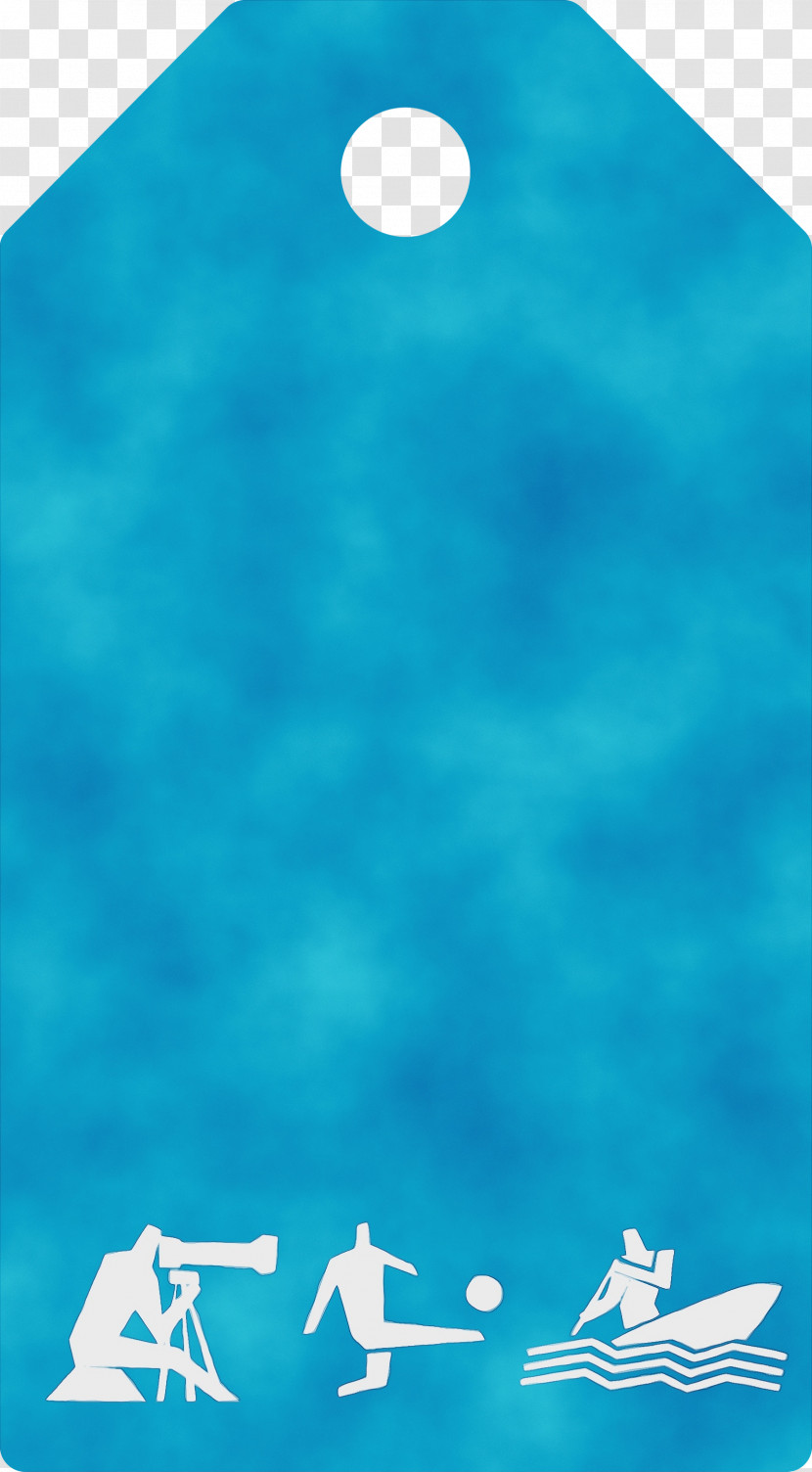 Daytime Turquoise Computer Font M Transparent PNG