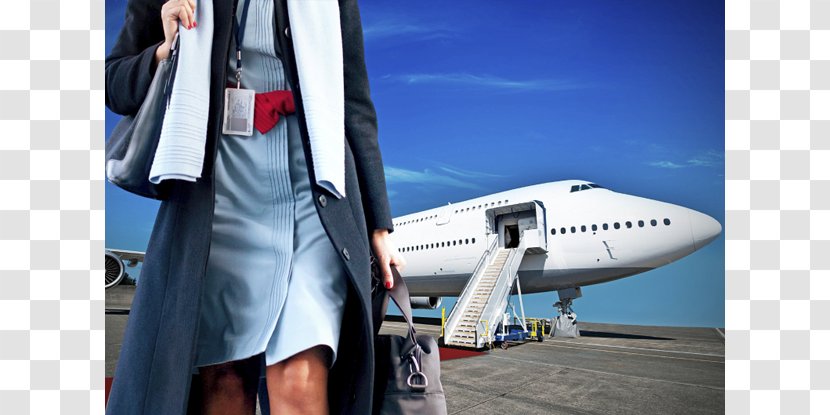 Wide-body Aircraft Boeing 747 Airplane Flight Attendant Air Travel - France Transparent PNG