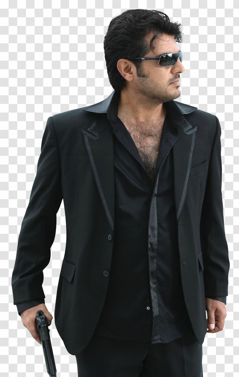 Ajith Kumar Billa Film Telugu Tamil - Outerwear Transparent PNG