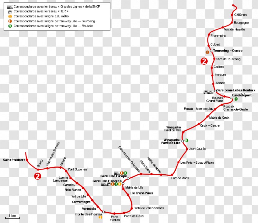 Lille Metro Line 2 Métropole Européenne De Paris Métro Rapid Transit - M%c3%a9tro - Lausanne M2 Transparent PNG