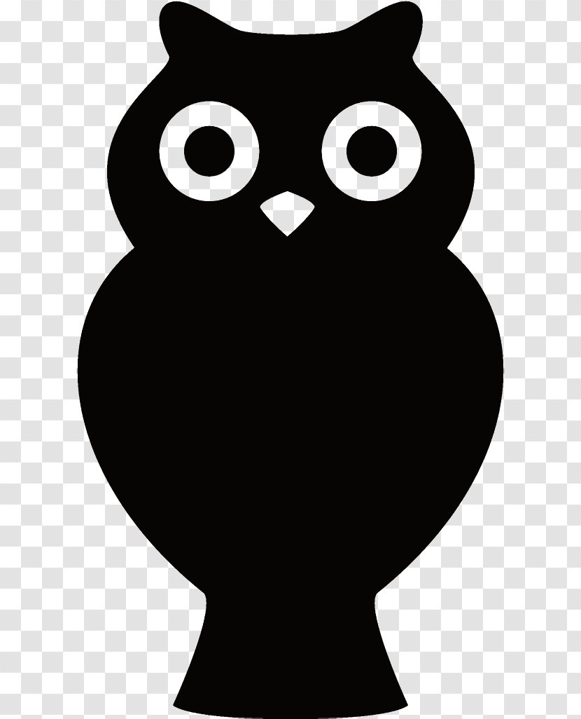 Owl Halloween - Beak - Blackandwhite Transparent PNG