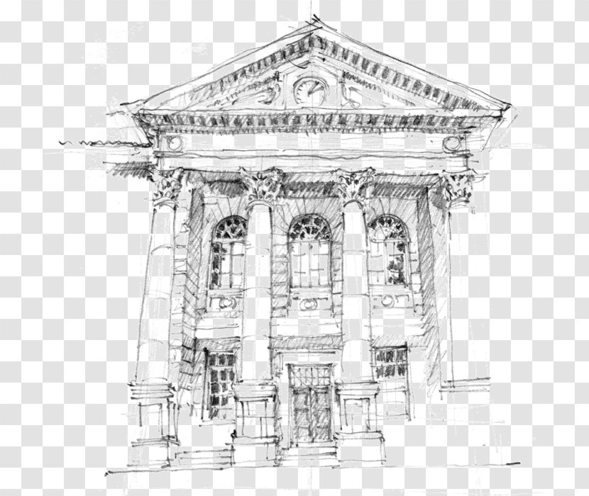 Sketch Facade Classical Architecture Ancient Roman - Rome - Alternative Design Element Transparent PNG