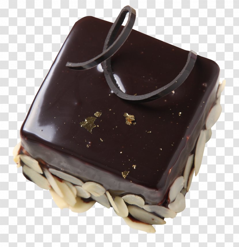 Chocolate Cake Ganache Sachertorte Mooncake - Food - West Point Transparent PNG