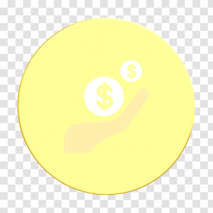 Cash Icon Coins Hand - Green Yellow Transparent PNG