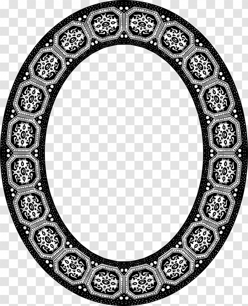 Picture Frames Drawing Clip Art - Oval - Rollup Border Frame Transparent PNG