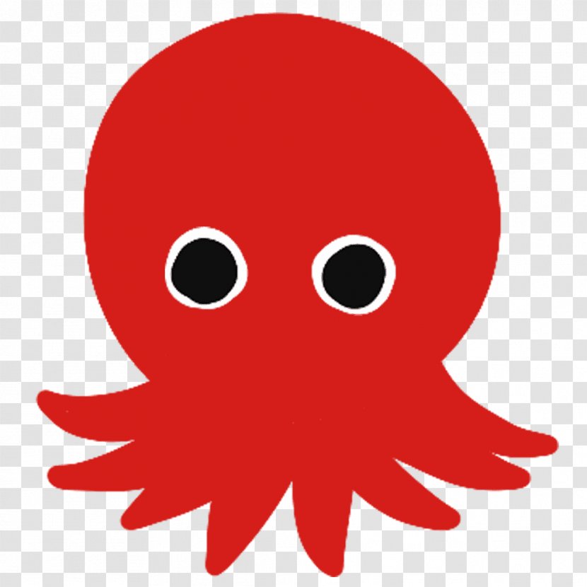 Octopus Cephalopod Character Beak Clip Art - Red - Tako Transparent PNG