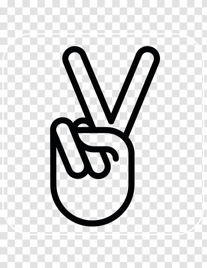 Peace Symbols Hand V Sign Clip Art - Sighn Pictures Transparent PNG