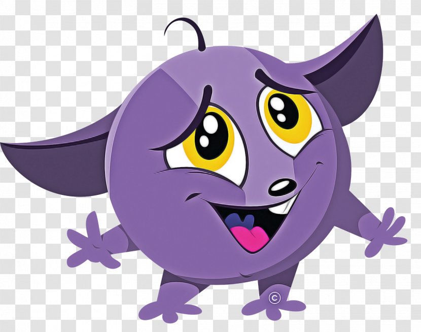 Cartoon Purple Violet Animation Transparent PNG