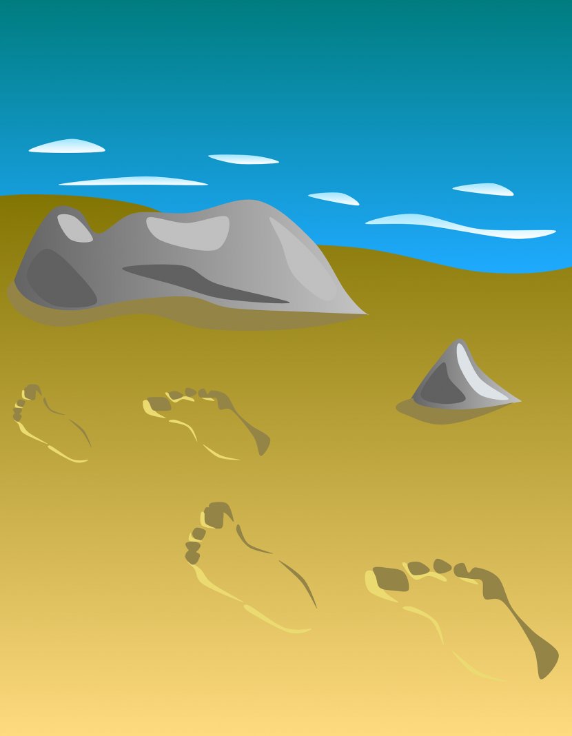 Footprints Sand Clip Art Transparent PNG