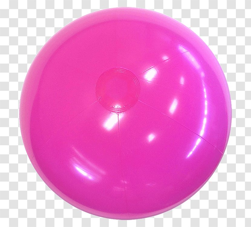 Magenta Beach Ball Purple Violet Balloon - Imprinted Transparent PNG
