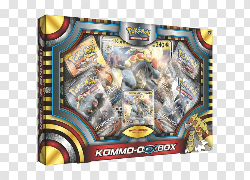 Pokemon Kommo-O GX Box Collectible Card Game Gx Set Kommo-O-GX Trading Cards - Action Figure Transparent PNG