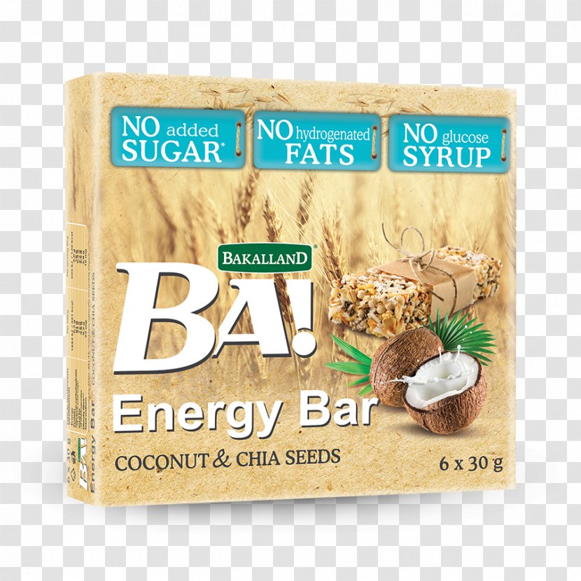 Vegetarian Cuisine Bakalland Breakfast Cereal Energy Bar - Chia Seeds Transparent PNG