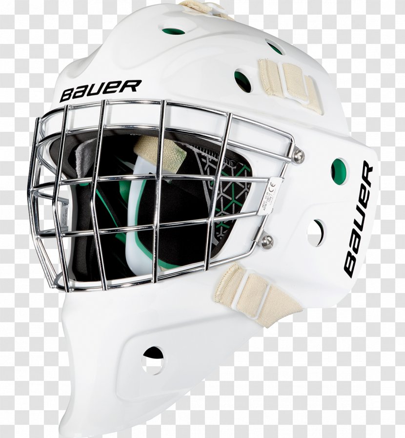 Goaltender Mask Bauer Hockey Ice Equipment Transparent PNG