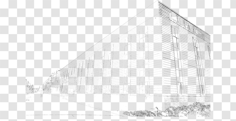 Architecture Black And White Triangle Pattern - Elevation - City Line Transparent PNG