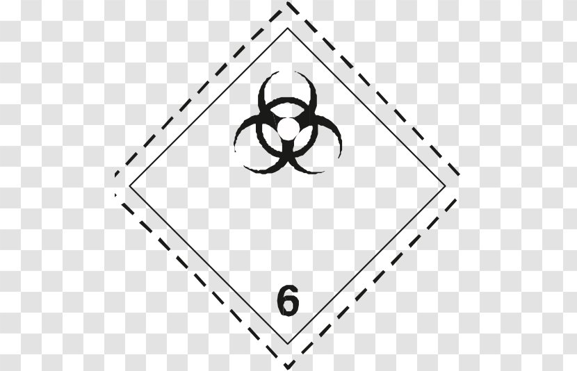 Dangerous Goods HAZMAT Class 6 Toxic And Infectious Substances ADR Material Transport - Hazmat 9 Miscellaneous - Substance Symbol Transparent PNG