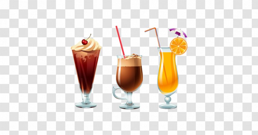 Ice Cream Cocktail Iced Coffee Juice - Cuba Libre - Drink Transparent PNG
