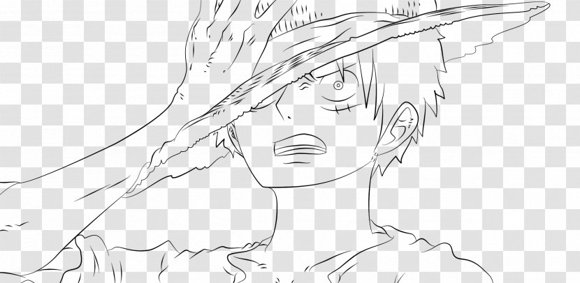 Drawing One Piece Painting Line Art Sketch - Cartoon Transparent PNG