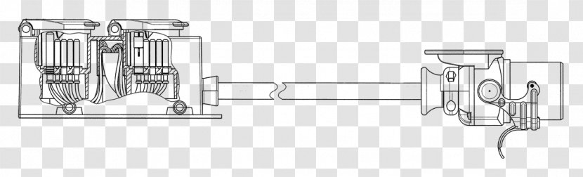 Door Handle Car Line Angle - Joint - Technical Drawing Transparent PNG