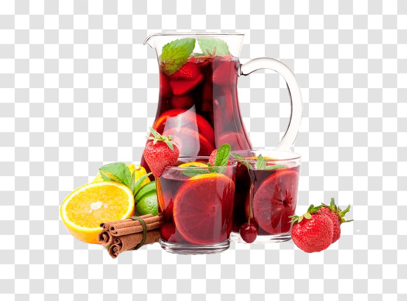 Sangria Red Wine Juice Cocktail - Lemonade Transparent PNG