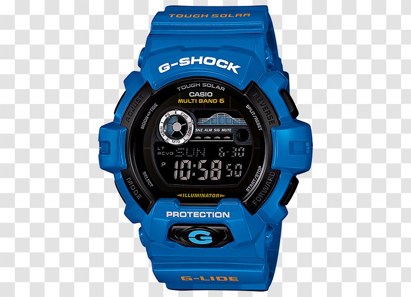 Master Of G G-Shock Casio Tough Solar Watch - Blue Transparent PNG