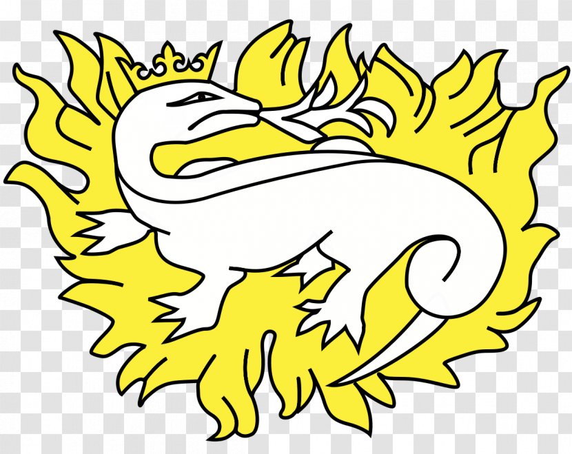 Le Havre Salamanders In Folklore And Legend Heraldry Figura Dragon - Flower - Salamander Transparent PNG