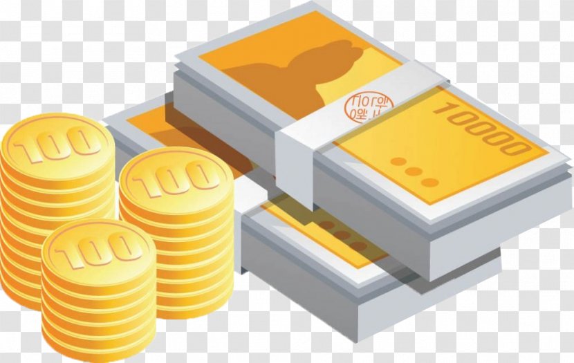 Banknote Coin - Loan - $ 100 Gold Coins And Banknotes Transparent PNG