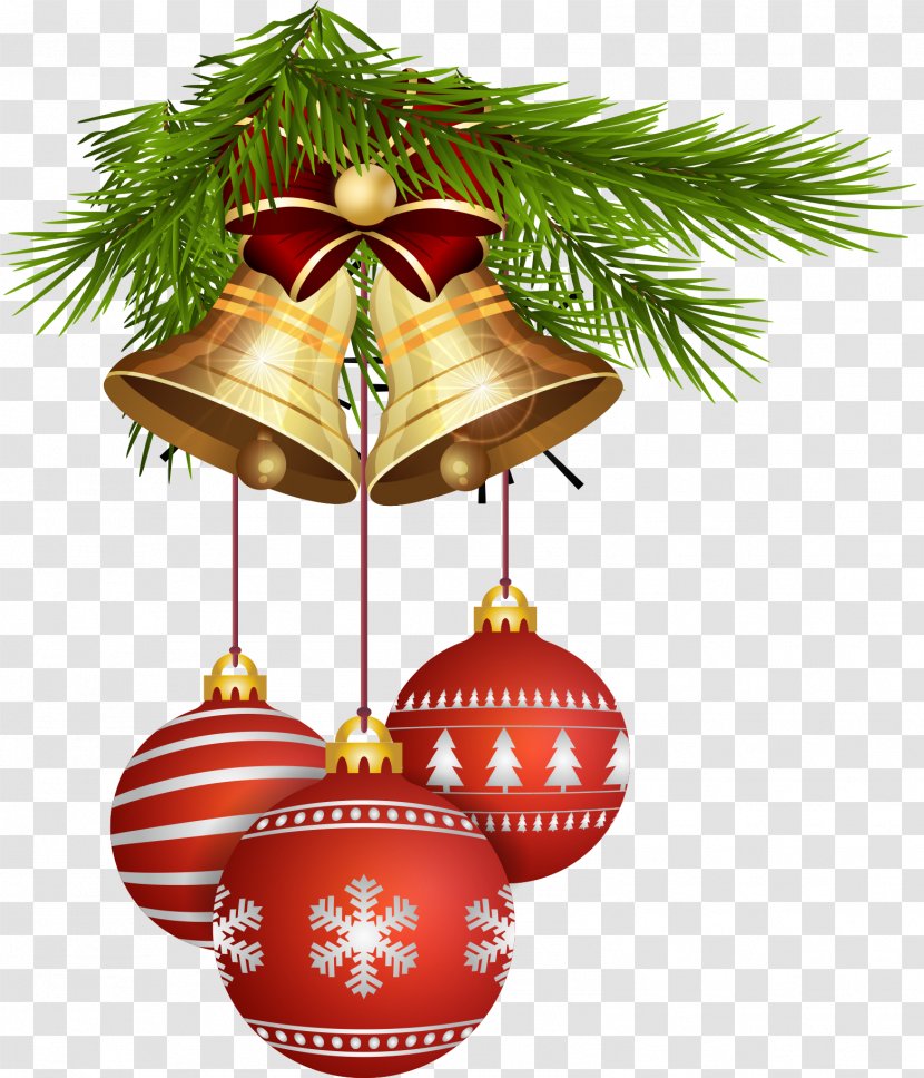 Christmas Tree New Year Ornament Clip Art - Coimbatore - Bells And Balls Transparent PNG