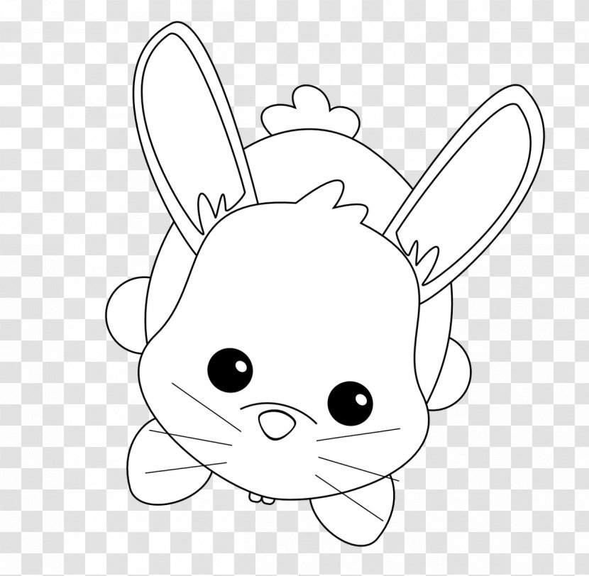 Rabbit Easter Bunny Coloring Book Child Hare - Silhouette Transparent PNG