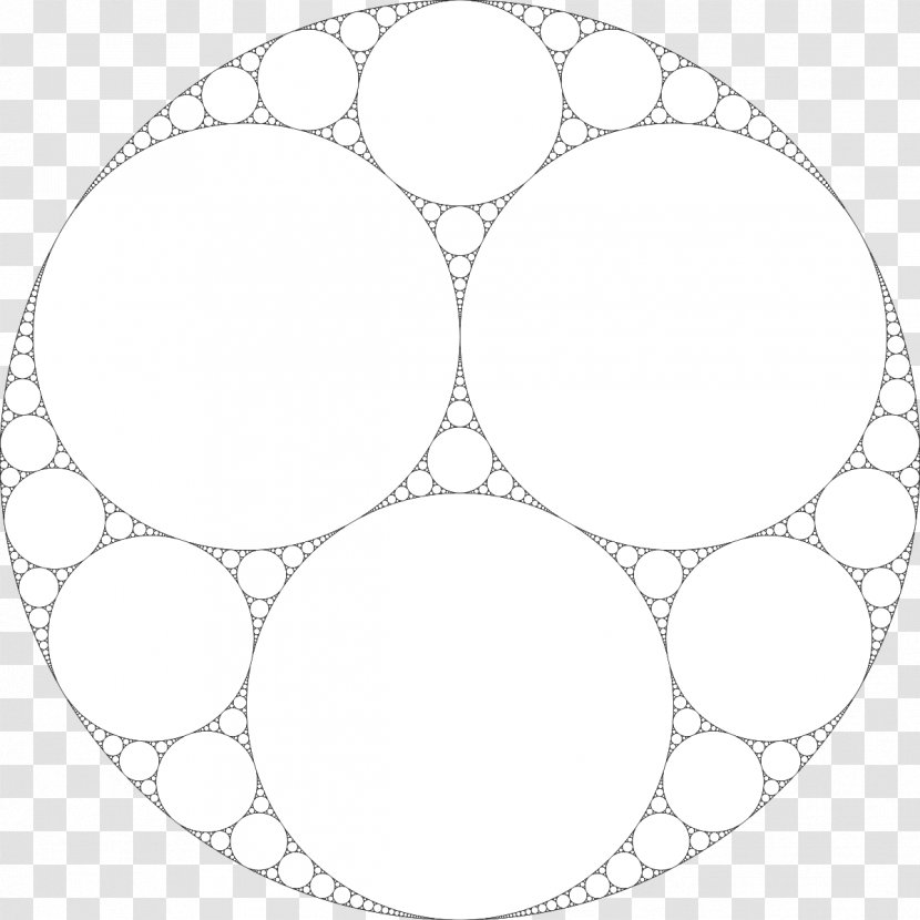 Apollonian Gasket Circle Fractal Mathematics Problem Of Apollonius - Tangent Circles Transparent PNG