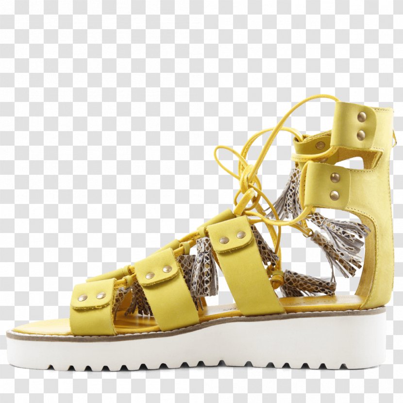 Sandal Yellow Footwear Shoe Beige - Golden Glow Transparent PNG