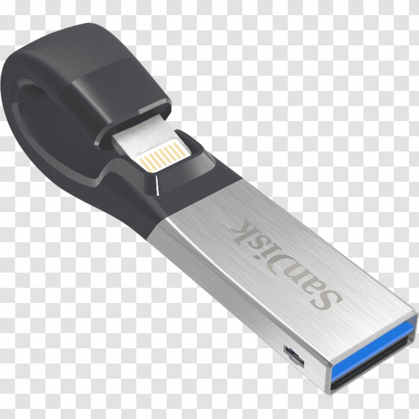 USB Flash Drives Computer Data Storage Lightning 3.0 IPhone - Hardware Transparent PNG